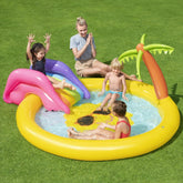 Bestway 2+ Yaş 237x201x104 Cm Fıskiyeli Kaydıraklı Şişme Çocuk Havuzu